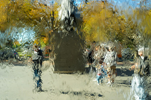 Water wall at the National Gallery of Victoria in Melbourne, Aus, a Nature Photo by GoodGoods