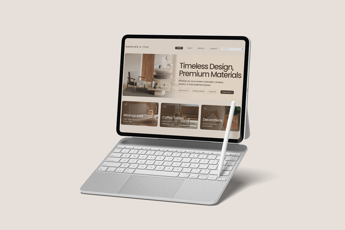 iPad Pro Screen mockup, an iPad Mockup by ulfatunnazira (Photo 4 of 7)