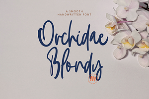 Orchidae Blondy A Handwritten Font