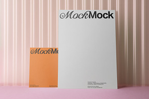 Letterhead Square Card Mockup