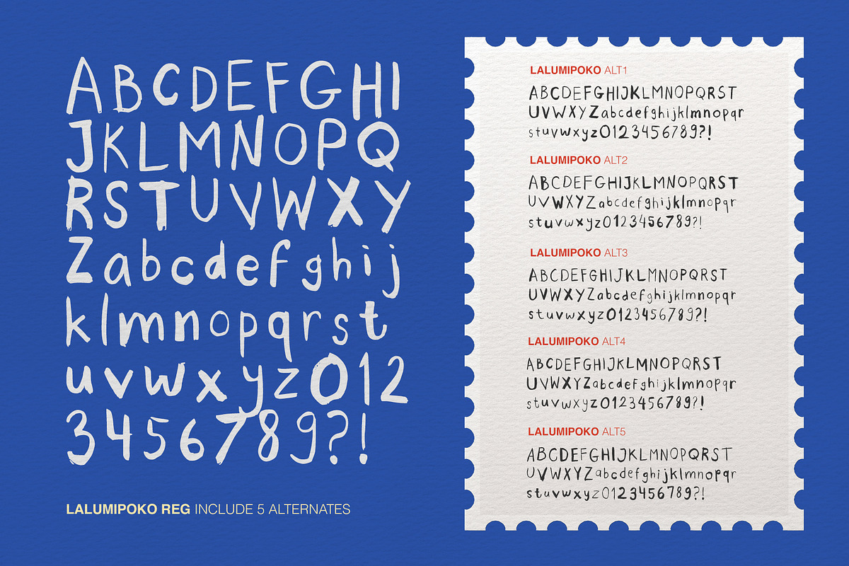 lalumipoko handmade font, a Handwritten Font by Perplexitics (Photo 10 of 11)