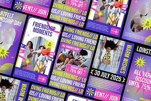 Friendship Day Reels After Effect, a Social Media Template by Loin Studio