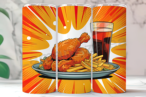Fast Foodie Comfort Meal Tumbler, an Arts & Entertainment Photo by LamanAzalea