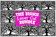 Tree Branch Laser Cut Panel Bundle, a Graphic by jahid234 (Thumbnail 1 of 11)