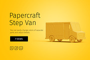 Papercraft Step Van, an Object Graphic by TITO (Thumbnail 1 of 3)