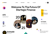 Banking & Finance Landing Page, an UI Kit Template by Hammad Arif (Thumbnail 2 of 2)
