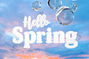 Hello Spring - 3D Lettering Set