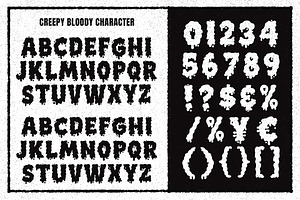 Creepy Bloody A Playful Horror Font