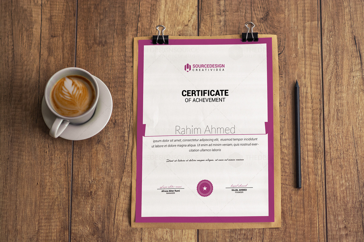 Certificate Template, a Stationery Template by thedesignsource (Photo 8 of 8)
