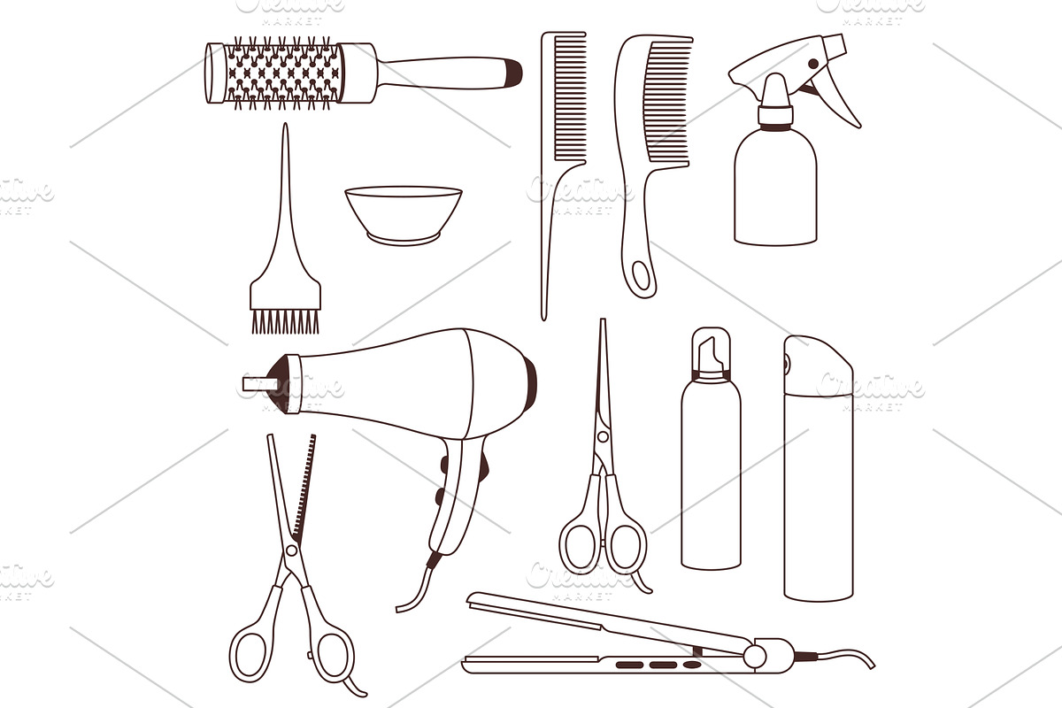 Barbershop set of professional, an Object Graphic by incomible