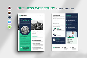 Business Case Study Flyer Template, a Flyer Template by Spark_Creative