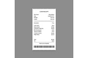Cash Register Receipts Set. Vector, an Object Graphic by Bigmouse_art (Thumbnail 2 of 5)
