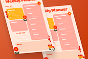 Floral Weekly Planner, a Flyer Template by MMPixelCraft (Thumbnail 3 of 6)