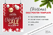 Christmas Sale Poster Template, a Flyer Template by ARg Design (Thumbnail 1 of 4)