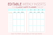 Editable Weekly Planner Template 7x9, a Stationery Template by EasyLifePlanners (Thumbnail 2 of 2)