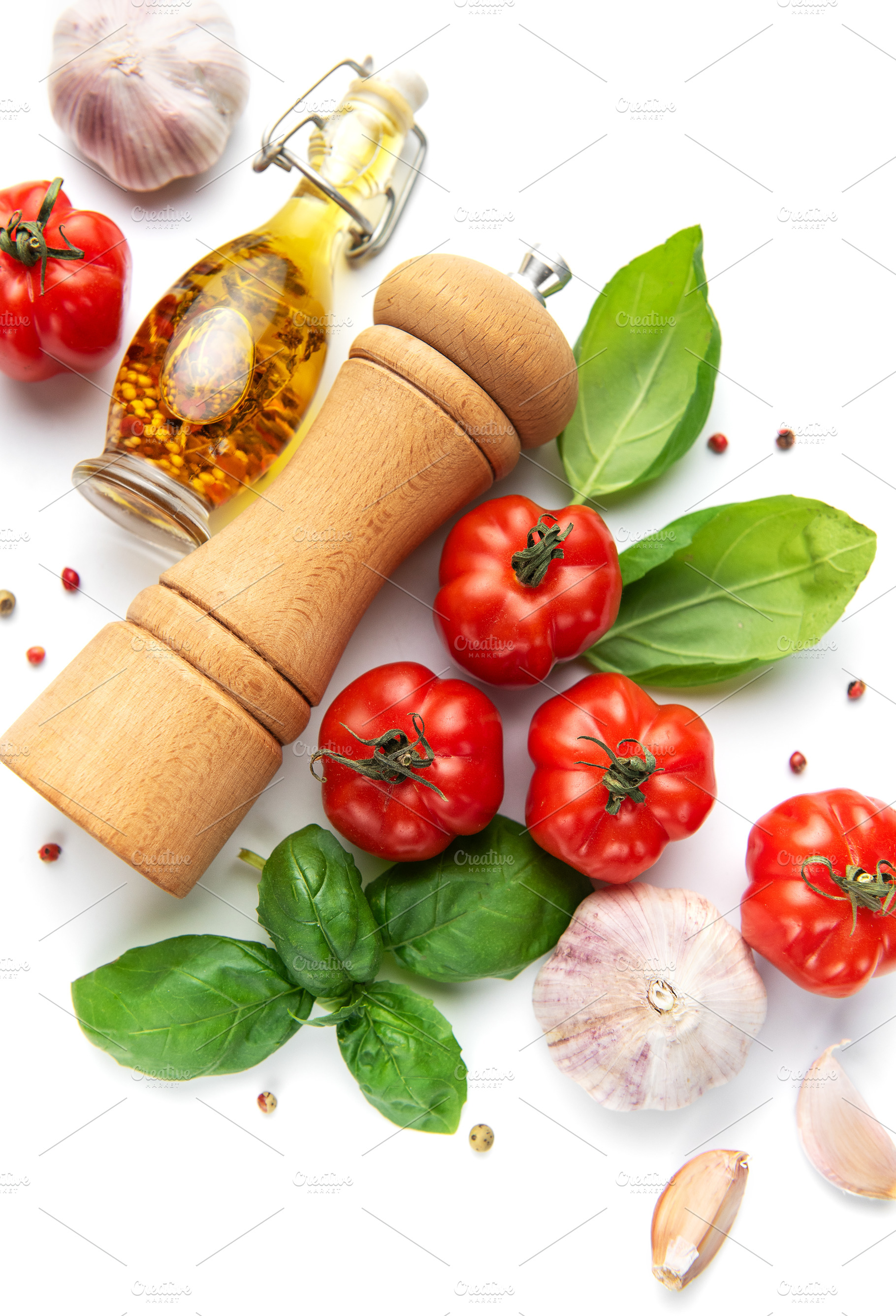Fresh italian cooking ingredients for delicious homemade recipes, a Food & Drink Photo by Olena Rudo