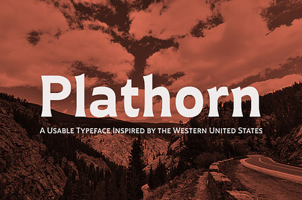 Plathorn, a Slab Serif Font by insigne