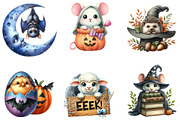 Halloween Cute Peeking Animals PNG, an Illustration by Designking (Thumbnail 3 of 4)