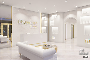 Clinic Interior 3D Mockup Skp, Obj