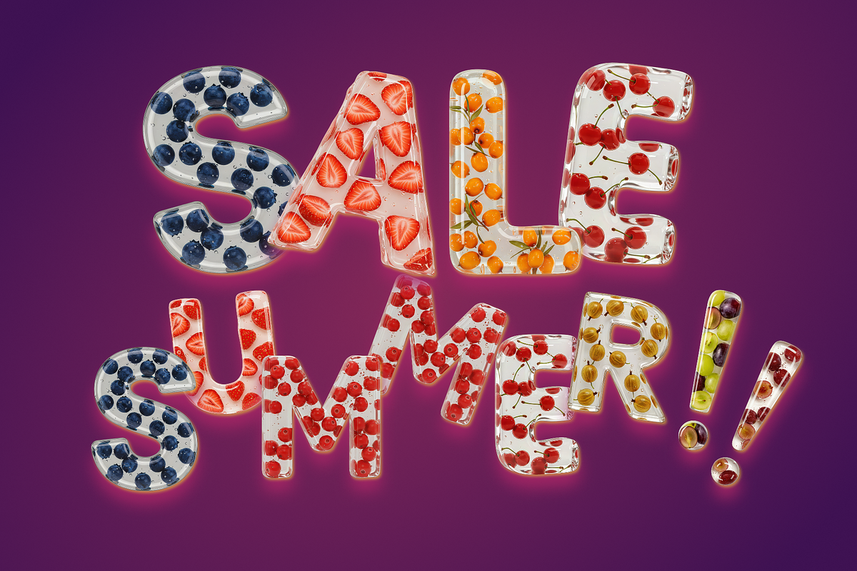 Fruit & Berry Alphabet, an Object Graphic by lokfrid (Photo 6 of 6)