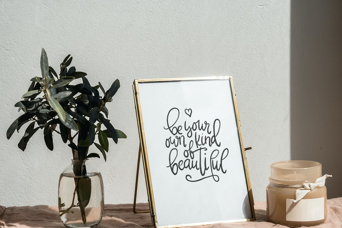 Be your own kind of beautiful quote, an Illustration by Manifesto Design Gallery (Photo 1 of 3)
