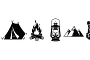 Camping Adventure Silhouette Icon, an Illustration by Artivon (Thumbnail 20 of 51)