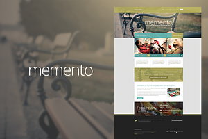 Memento Retina PSD Template