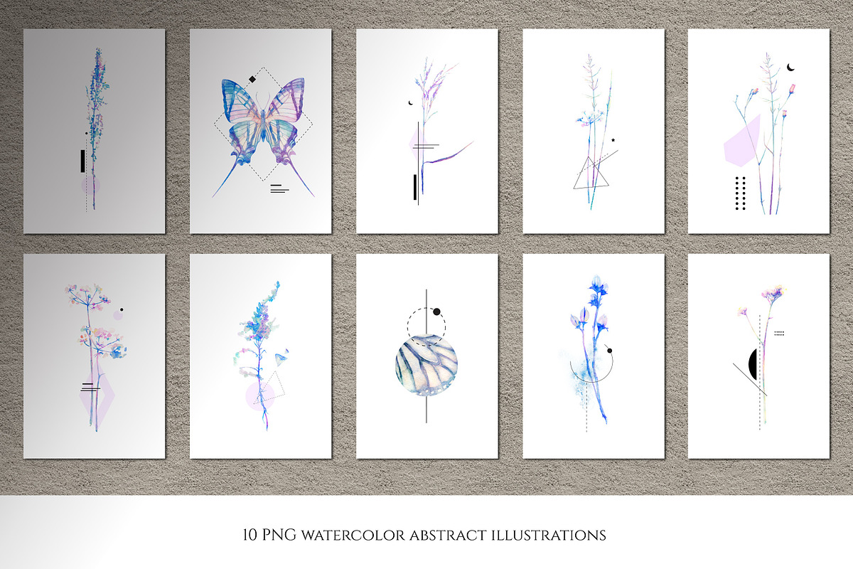 Watercolor floral design collection, a Decorative Illustration by white angel arts (Photo 13 of 16)