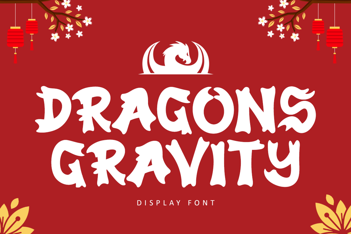 Dragons Gravity - Display Font, a Font by Illushvara Design (Photo 1 of 7)