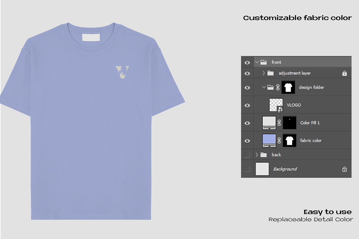 Jacquard T-shirt mockup, a Shirt Mockup by Voyage Studio (Photo 3 of 3)