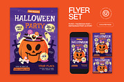Halloween Party Flyer, a Flyer Template by graphicook (Thumbnail 1 of 3)