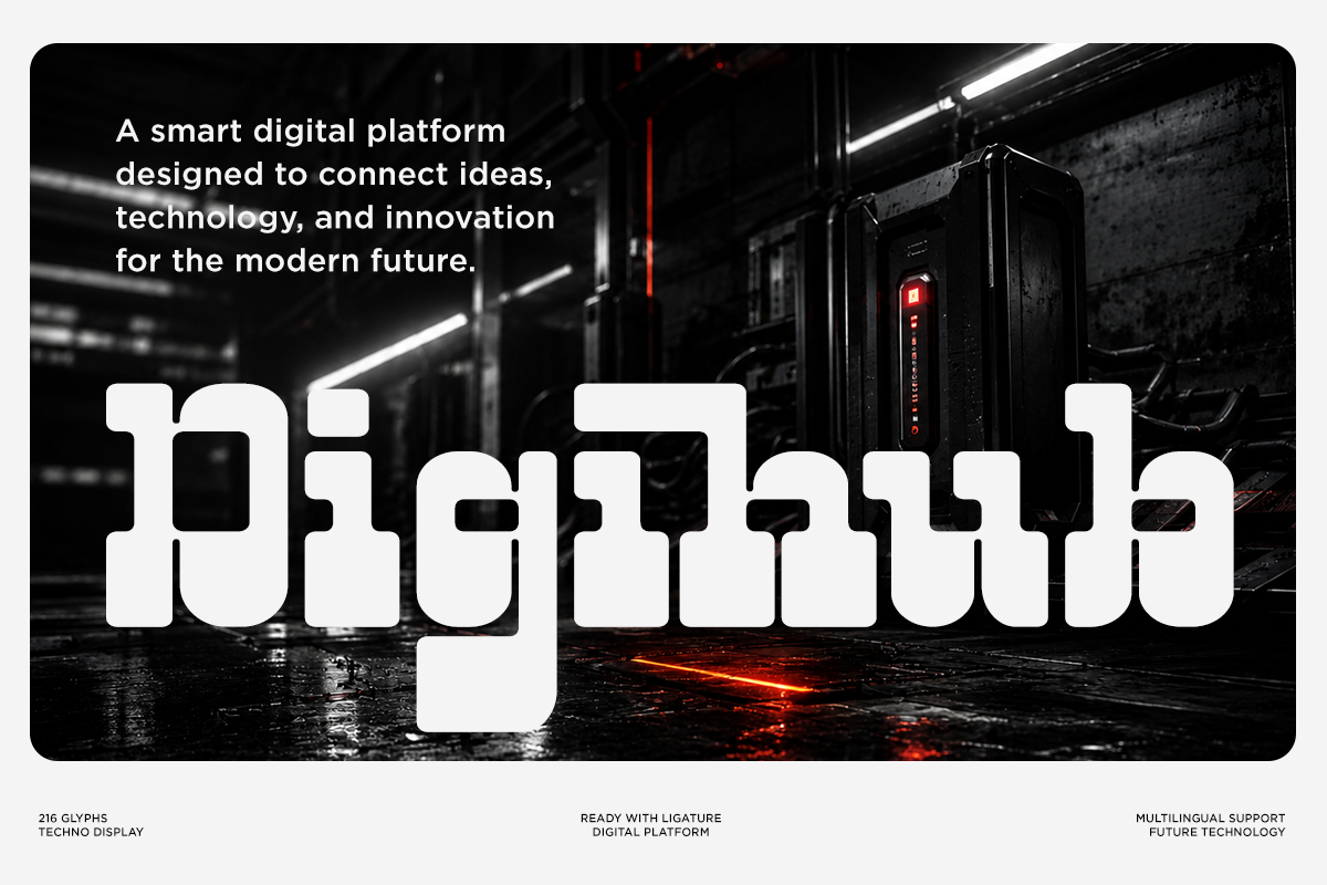 Technology Slab Serif Font - Neficto, a Slab Serif Font by Font Liner (Photo 4 of 10)