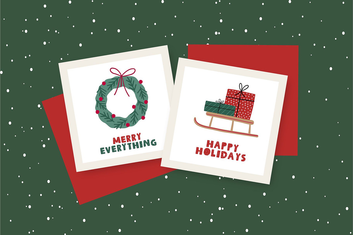 Christmas Hand Drawn Font, a Handwritten Font by Barkova Nadya (Photo 3 of 5)