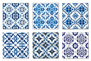 Morocco Blue and White Patterns, a Pattern Graphic by Canvas Craft (Thumbnail 3 of 9)
