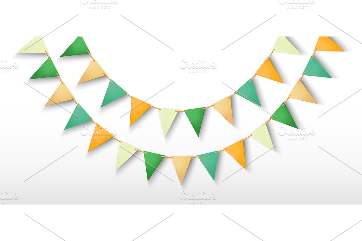 Colorful party garland, an Object Illustration by art PVP - market
