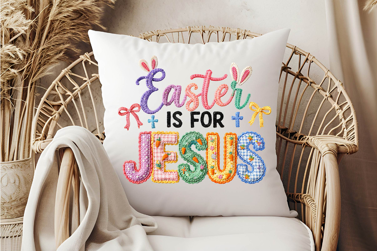 Crochet Easter Is For Jesus png, an Illustration by DreamCafeArt (Photo 5 of 6)