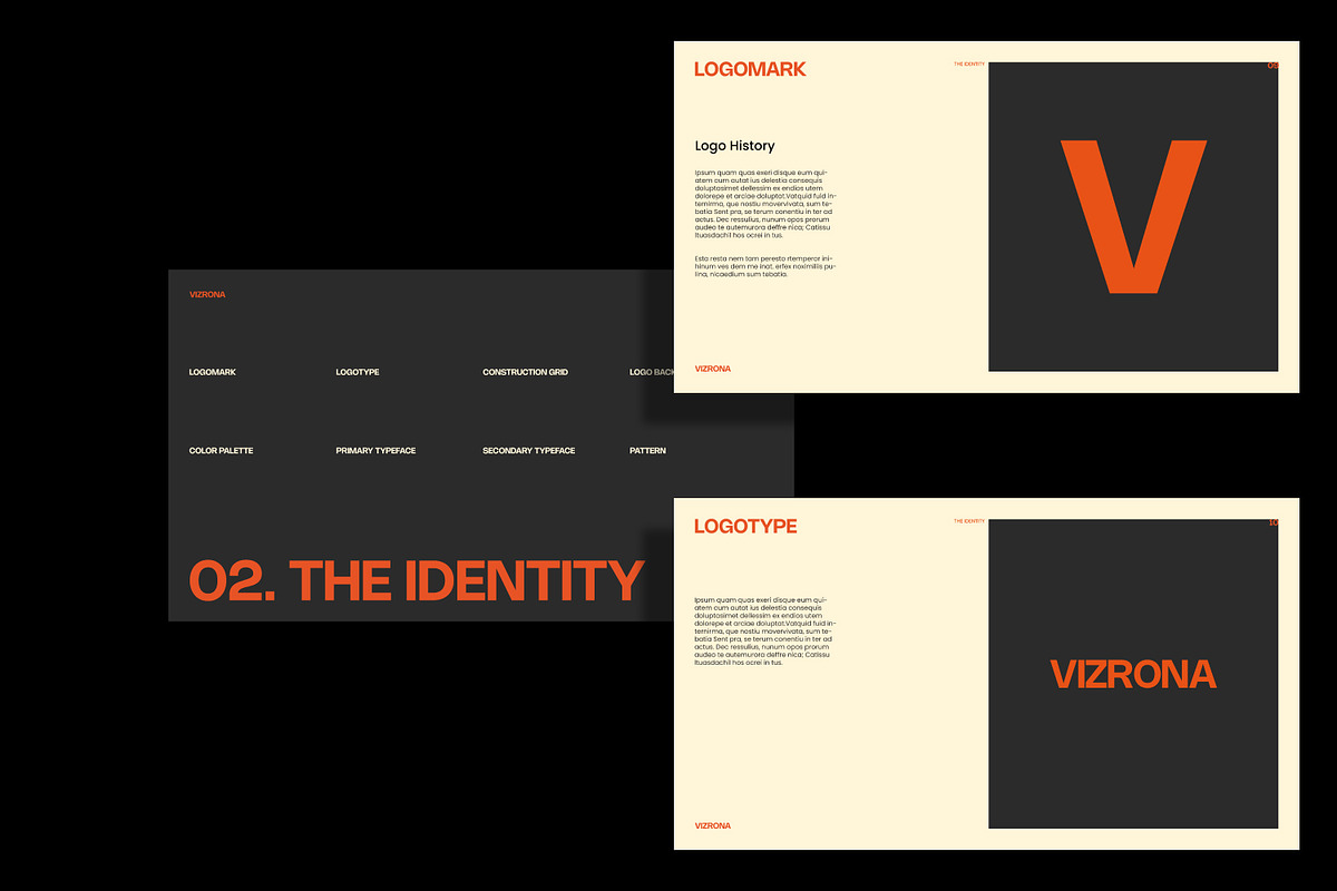 VIZRONA | Brand Guidelines Template, a Presentation Template by shaondesigns (Photo 4 of 9)