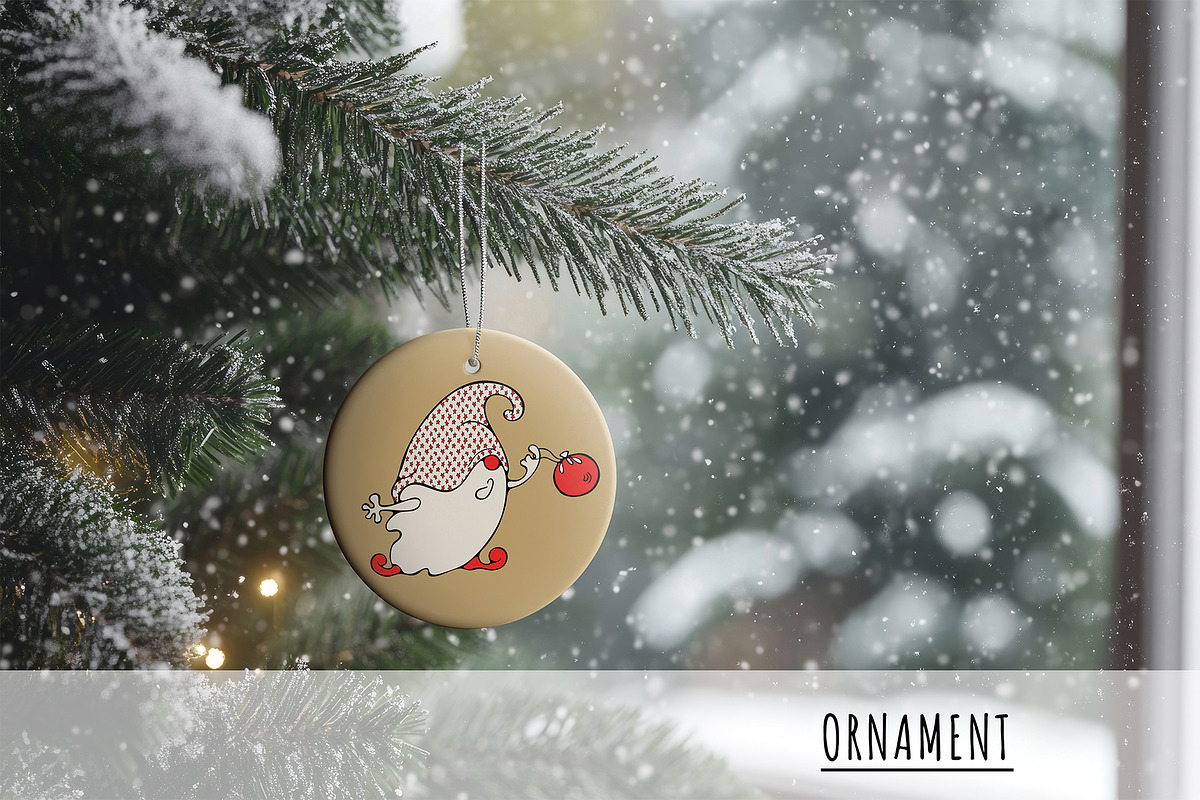 Christmas Gnome Clipart & Patterns, an Object Graphic by bubbled-rabbit (Photo 14 of 16)