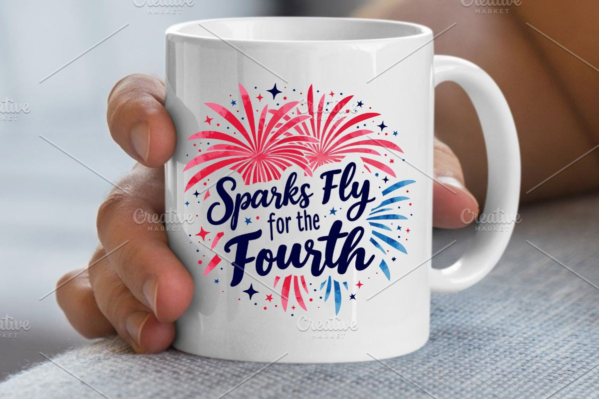 Sparks Fly for the Fourth SVG #2, an Illustration by Awieee1 (Photo 3 of 4)