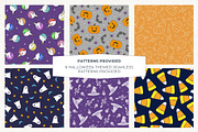 Halloween Seamless Pattern Set of 6, a Pattern Graphic by Fern & Quill (Thumbnail 2 of 10)