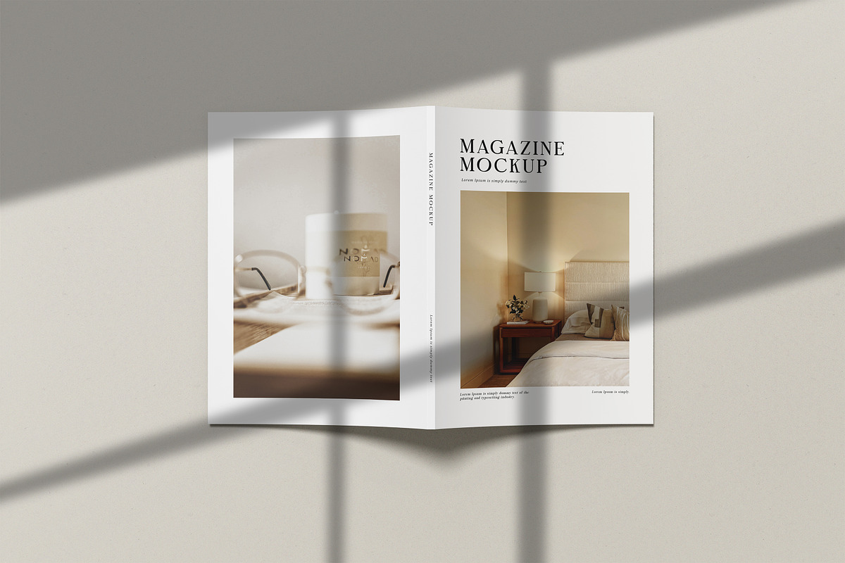 A4 Magazine Mockup Top View, a Books & Magazine Mockup by Graphic Deal (Photo 3 of 14)