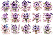 Spring Bird House Clipart, an Illustration by OK Design (Thumbnail 2 of 6)
