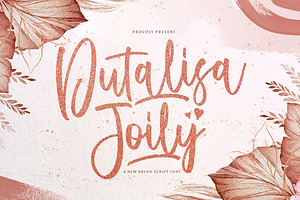 Dutalisa Joily - Handwritten Font