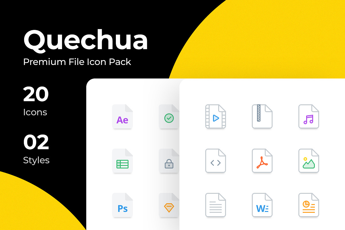 Quechua Premium File Icons Pack, an Icon by Totora Studio (Photo 1 of 4)