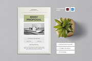 Brief Proposal Template, a Stationery Template by Designsoul14 (Thumbnail 1 of 4)