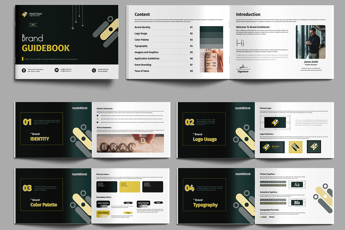 Brand Guidebook Template Layout, a Brochure Template by MightyDesign (Photo 2 of 6)