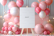Pink Welcome Sign Mockup, 18x24 Mock, a Product Mockup by TatiMockup (Thumbnail 2 of 5)