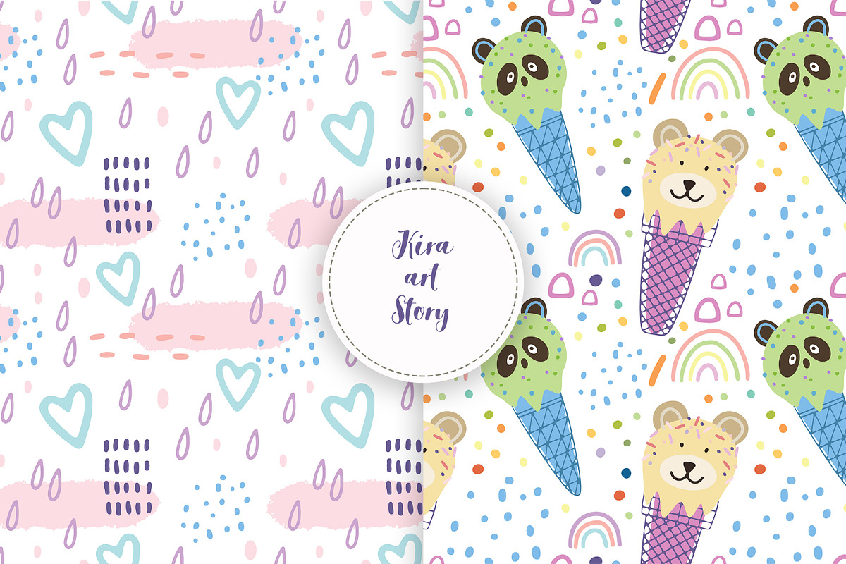 Ice cream animals collection., an Animal Illustration by Kira Konoshenko (Photo 9 of 11)