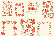 Christmas Backgrounds & Frames, a Decorative Illustration by whiteheartdesign (Thumbnail 15 of 20)
