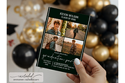 Forest Green Graduation Invitation, a Templates & Theme by VeliusCreativeStudio (Thumbnail 2 of 3)